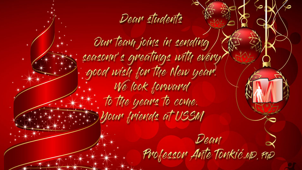 Dear Students, Merry Christmas and Happy New Year!